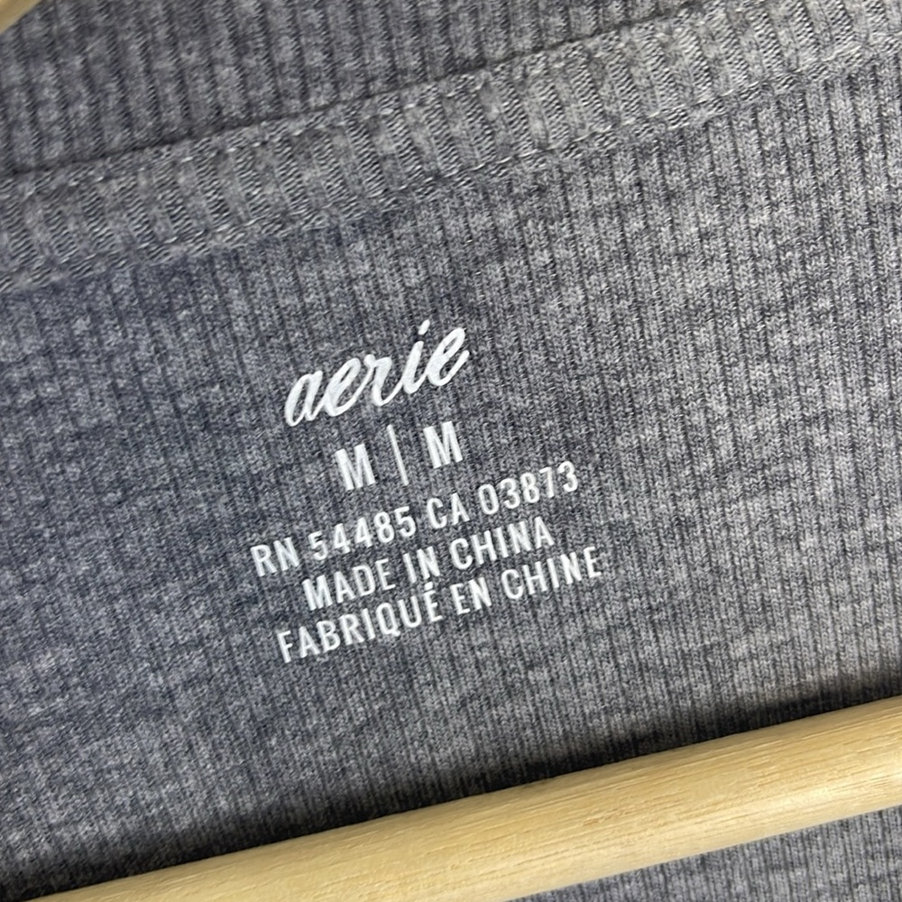 Aerie Knot front long sleeve ribbed dress M - Picture 5 of 7